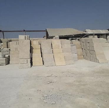 ağdağ sement: Təbii daşdan hazırlanmış üzlük və döşəmə plitələri - Material: yerli — 2