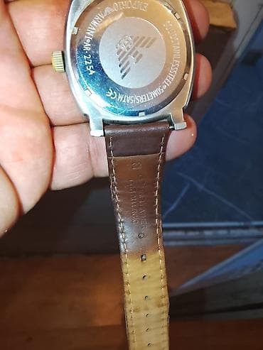 sensor saatlar: İşlənmiş, Qol saatı, Emporio Armani, rəng - Qəhvəyi — 4