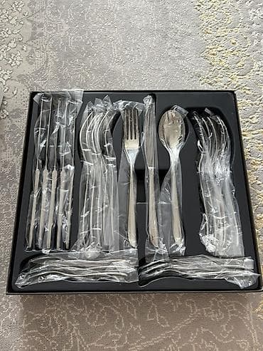 Sambonet “Leaf” çəngəl-bıçaq dəsti İtalya – 24 parçalı, 6 nəfərlik — 1