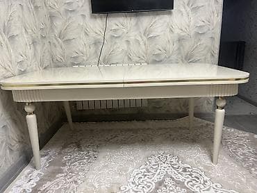 2 ci el mebeller: Qonaq otağı üçün, Yeni, Açılan, Oval masa, 6 stul — 2