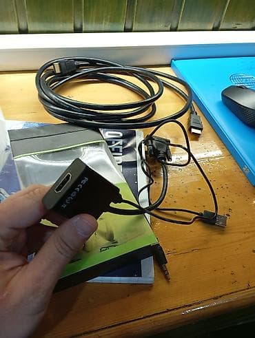 videokabel hdmi: Məhsul: VGA-dan HDMI-yə çevirdici adapter + HDMI kabeli — 5