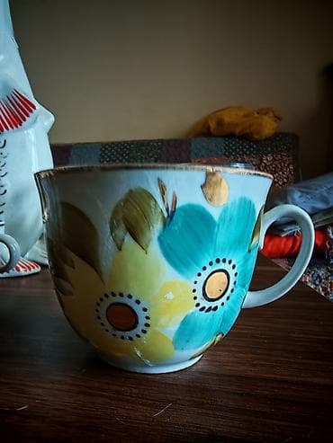 icki: Çay dəsti, rəng - Ağ, Farfor — 3