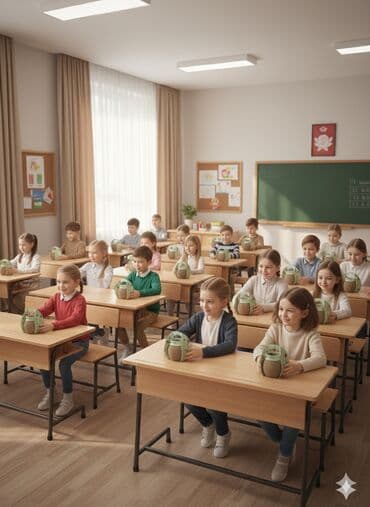 Buket güllər: Məhsul: “Yaşıl Başlanğıc” mini əkim dəsti Təsvir: - Uşaqlar və — 2