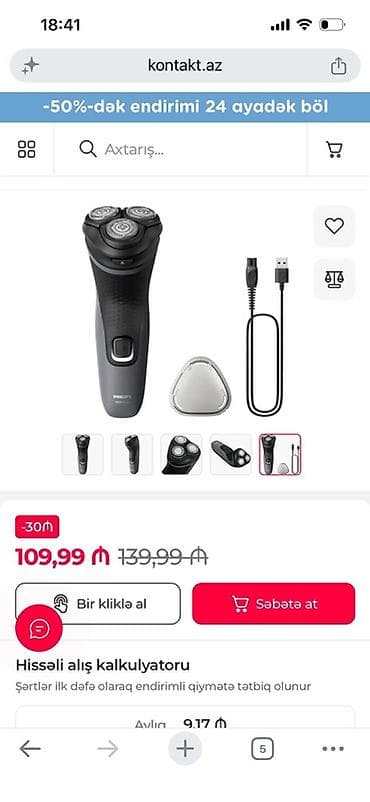 epson 660 printer: PHILIPS Shaver 1000 Series – elektrik ülgüc - 3 döner kəsici başlıq — 2