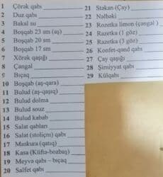 Biznes üçün program təminatı: Kirayə qab qacaq. Qabların icarəsi,qablar,ağ servis qablar. Müxtəlif — 2