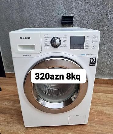 dc motor: Paltaryuyan maşın Samsung, 8 kq, Avtomat, Qurutmasız, Kredit yoxdur — 1