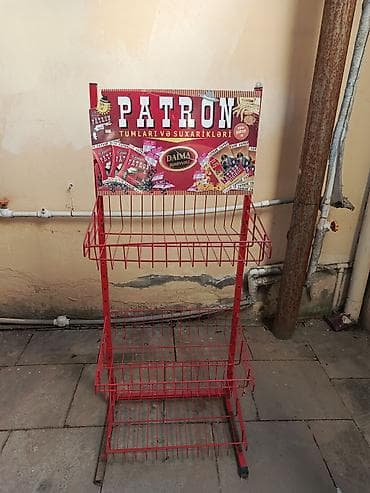 Biznes üçün avadanlıq: Mağaza vitrini – metal tel stend - Material: möhkəm metal — 3