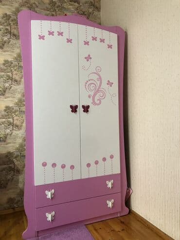 işlenmiş matras: Kupa Turk istehsali Qız uşaqı üçün mebel dəsti. Beşik Matrassız — 3