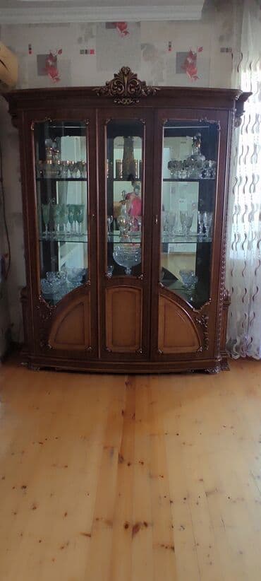 taxta şkaf: Açılan, 3 qapılı Düz dolab, Bufet — 2