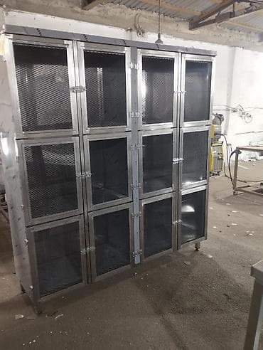 pulcuqlu heyvanlar: Paslanmayan metaldan hazırlanmış çoxbölməli qəfəs/dolablaşdırma — 2