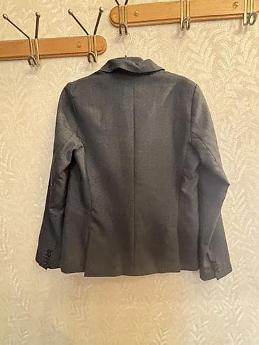 batinka modelleri: ZARA Boys klassik dəst pencəyi - Rəng: tünd boz (kömür ton) - Model — 2