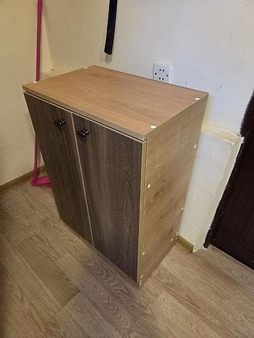 qapi taxta: Ikili qapılı taxta dolab - Material: laminat/LDSP taxta, palıd — 3