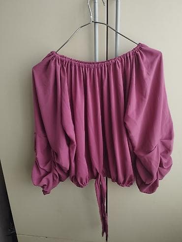 Другая женская одежда: Bənövşəyi rəngdə, off-shoulder (açıq çiyin) qadın bluzası — 1