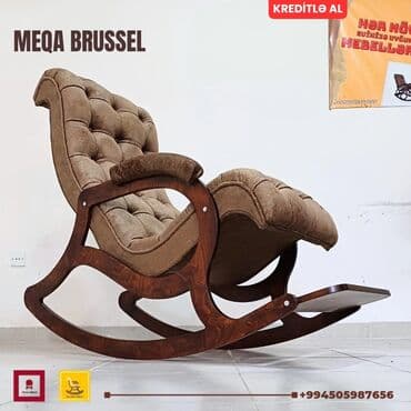 диван и кресло: Новый, Кресло-качалка, Ткань, Есть кредит, Бесплатная доставка в черте города — 3