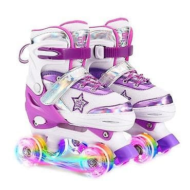 Uşaqlar üçün LED işıqlı dörd təkərli rolik ayaqqabılar - Təkər tipi — 2