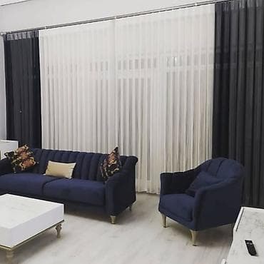 Tekstil: Şaquli tül pərdələr – zərif və müasir interyer həlli - Model: şaquli — 5