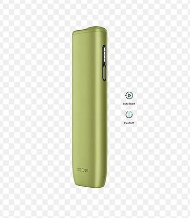 IQOS (yaşılımtıl rəng) tütün qızdırma cihazı - Uzun, nazik və