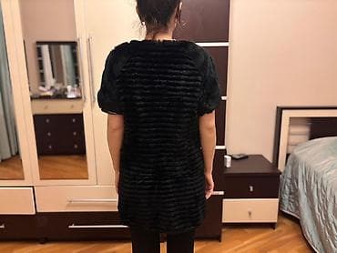 Kürk, L, rəng - Qara