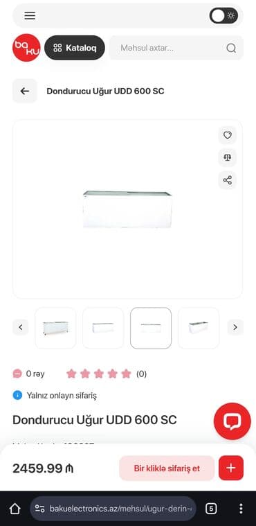 Aspiratorlar: Şüşəli dondurucu, Uğur — 5