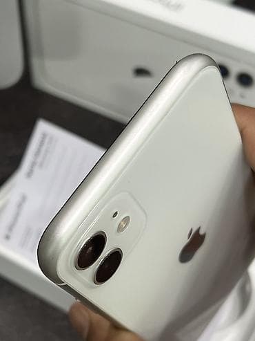 iphone simli qulaqlıq: IPhone 11, 128 GB, Ağ, Zəmanət, Face ID, Sənədlərlə — 4