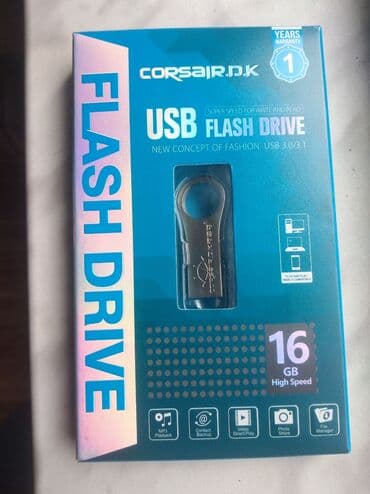 Flash kartlar: Flash kart 16 GB, USB 3.1, Yeni