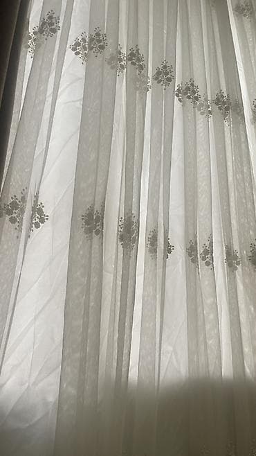 jaluzler: Tül və qaraout pərdə dəsti - Tərkib: İkiqat sistem – içlik tül və üst — 1