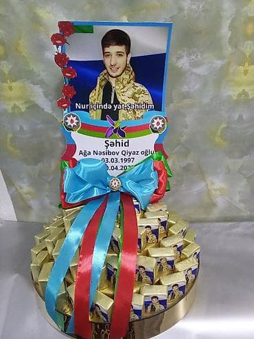 Xüsusi dizaynlı şokolad kompozisiyası – portretli və xatirə tərtibatı