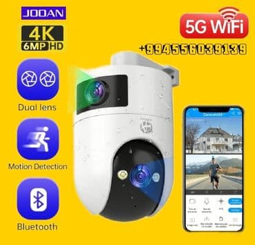 təhlükəsiz kamera: Wifi Camera 8MP Ultra HD İki Linzalı, Tam Rəngli Gecə Görüşü, PTZ, Su — 9