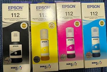Принтеры: Məhsul: Epson 112 pigment mürəkkəb butulkaları dəsti Tərkib: - BK — 1