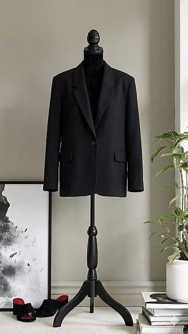 Toy paltarları və aksesuarları: Zara Klassik qara blazer gödəkçə - Kəsim: bir düyməli, düz siluet - — 1