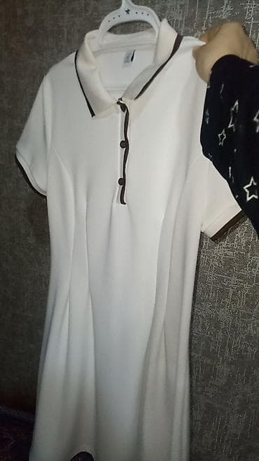 sadə don modelləri: Ağ rəngli qadın paltarı HEÇ GEYİNİLMEYİB!50 MANATA ALMİSAM 30 MANATA — 2