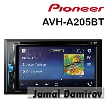 pioneer x9650bt: Pioneer AVH-A205BT DVD-monitor — 1