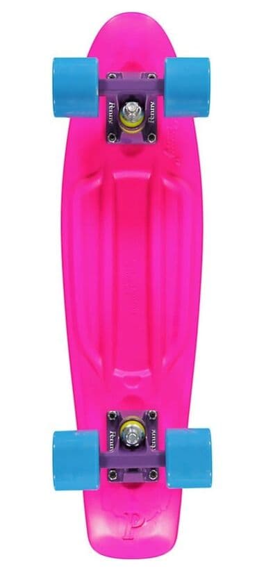Penny board mavi ve cehrayi cruiser skateboard, ideal veziyyetde