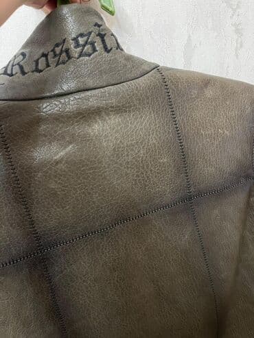 Плащи: Мужская куртка, Кожаная, Зимняя — 2