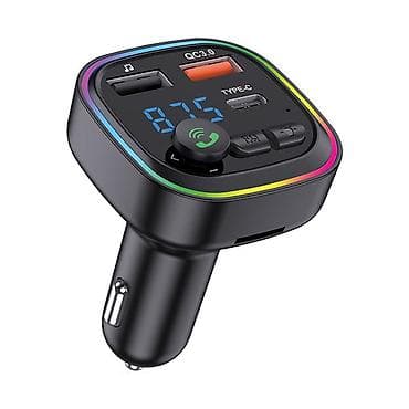 mini mikrofon: Kakusiga KSC-1065 FM Transmitter – 40W Sürətli Şarj + Bluetooth — 1