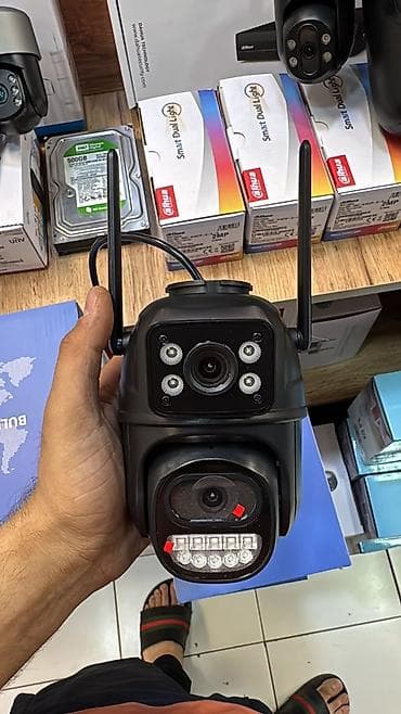 mini ats: İki antenli Wi‑Fi IP təhlükəsizlik kamerası - PTZ (pan/tilt/zoom) — 1