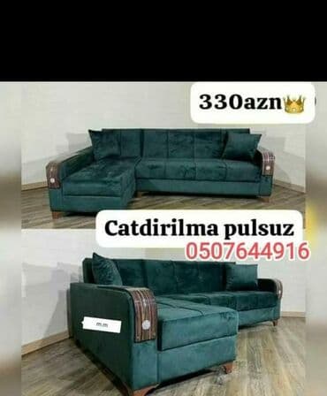 mətbəx ucun divan: Divan, Yeni, Açılan, Bazalı, Vеlur parça, Şəhərdaxili pulsuz çatdırılma — 2