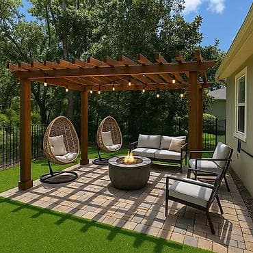 pati satiram: Taxta Pergola – hovlu/bahçe üçün dekorativ kölgə konstruksiyası - — 3