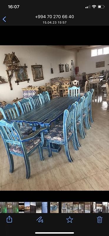 metbex mebeli 2020: Taxtadan hər növ mətbəx mebelləri Rustik üslubda massiv ağac mebellər — 7