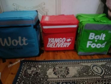 wolt sunka: Ucu birlikde 50azin - Brendlər: Wolt Partner, Yango Delivery, Bolt — 1