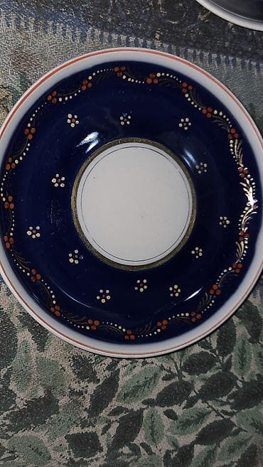 azza mini tortlar: Çay dəsti, rəng - Qırmızı, Farfor, SSRİ — 9
