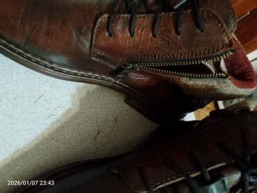 Ayaqqabılar: Kişi üçün dəri qış botları az geyinilmişREKkER almaniya istehsalı - — 8