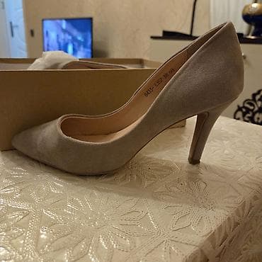 xanimlar: Zərif qadın tuflisi - Model: klassik nasos (pointed toe) - Rəng: açıq — 1