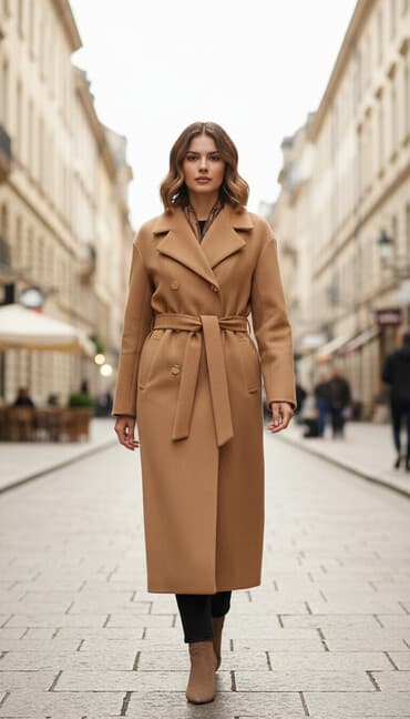 qadınlar üçün təbii dublyonkalar: Palto, PULL&BEAR, S, rəng - Bej — 2