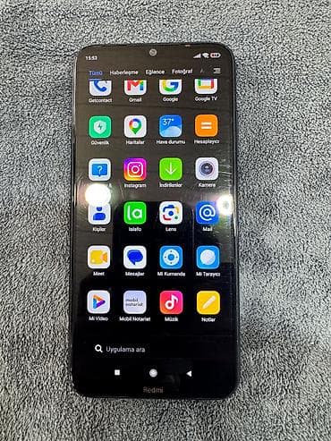 mingecevir telfon: Redmi 64 GB, rəng - Qara, Barmaq izi — 2