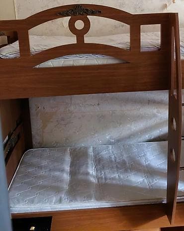Oğlan və qız üçün, Çarpayı, Matras ilə, Siyirməsiz, MDF