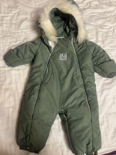 детская верхняя одежда: Uşaq üçün qış kombinezonu - Rəng: zeytun-yaşıl - İkiqat geyinmə — 3