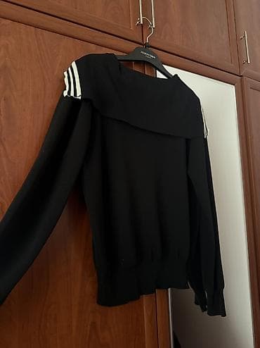 Шубы: Qadın trikotaj kardiqan – dənizçi üslubunda - Rəng: qara - Dizayn — 6