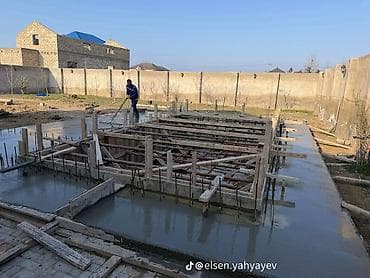 монолит бетон: Monolit beton tökmə və armatur-kalıp xidməti - Bünövrə, kəmər, kolon — 4