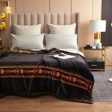 вязаный плед: Новый цвет - Серый Плед, Платная доставка — 9